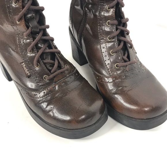 Vintage MUDD Boots Knockabout Platform Chunky Heel - Picture 14 of 15